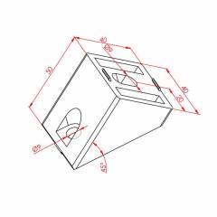 40X40 45° Köşe Bağlantı