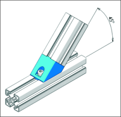40X40 45° Köşe Bağlantı
