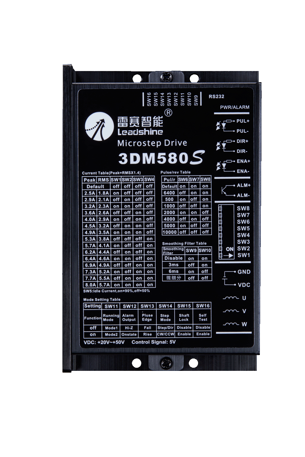 3DM580s 3 Fazlı Digital Step Sürücü