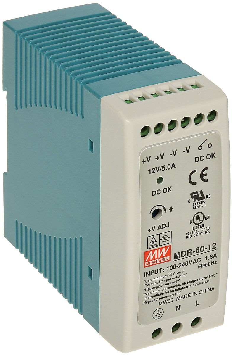 12Volt  5Amper MDR-60-12  Güç Kaynağı