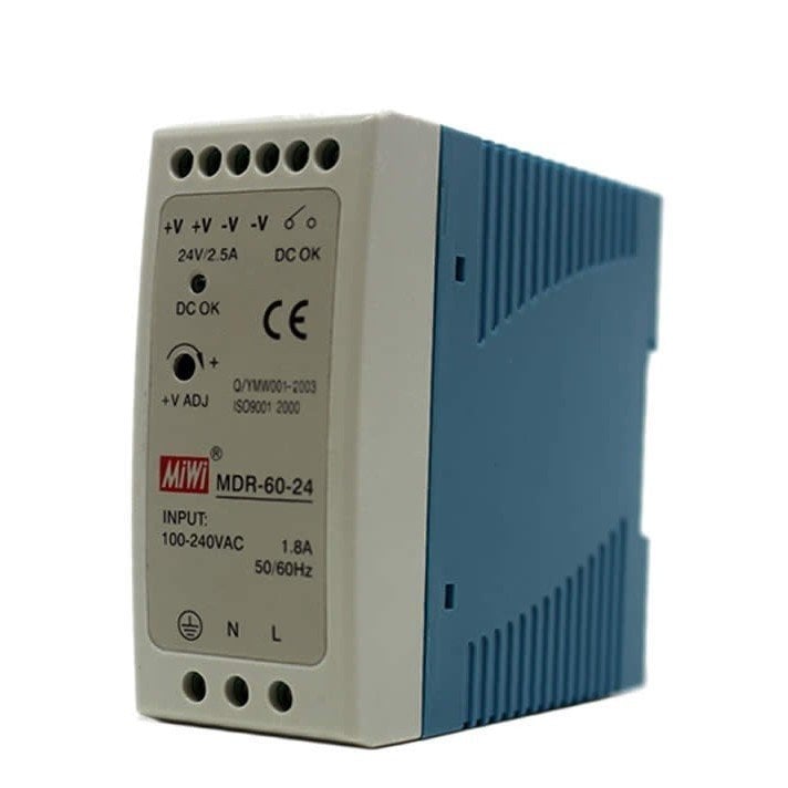 24V 2,5 Amper  MDR-60-24 Güç Kaynağı