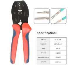 LY-2546B GÜNEŞ PANELİ MC4 KONNEKTÖR SIKMA PENSESİ (2.5-4-6 MM²)