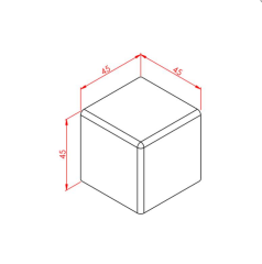KARE KAPAK 45X45