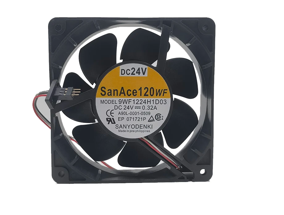 SANACE 120WF CNC FAN 9WF1224H1D03 / A90L-0001-0509 Fanuc Fan