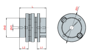 Flanşlı Disk Kaplin ÇİFTLİ SDWA