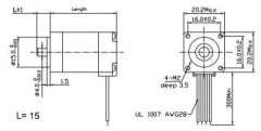 Nema08 Step Motor 20x30mm