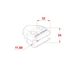 TEKLİ MİL TUTUCU Ø12 MM