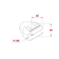 TEKLİ MİL TUTUCU Ø12 MM