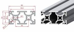 Sigma Profil 30x60 Kanal 8 (1metre)