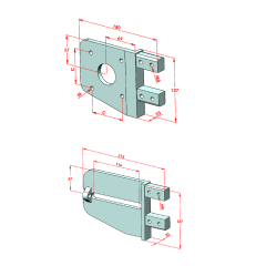 23x75 Gergi - Tahrik Plakası (2 adet Gergi, 2 adet Tahrik Plakası)