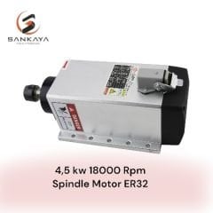 4,5 kw 18000 Rpm Spindle Motor ER32 (PENS KAPAK ANAKTAR SOKET DAHİL)