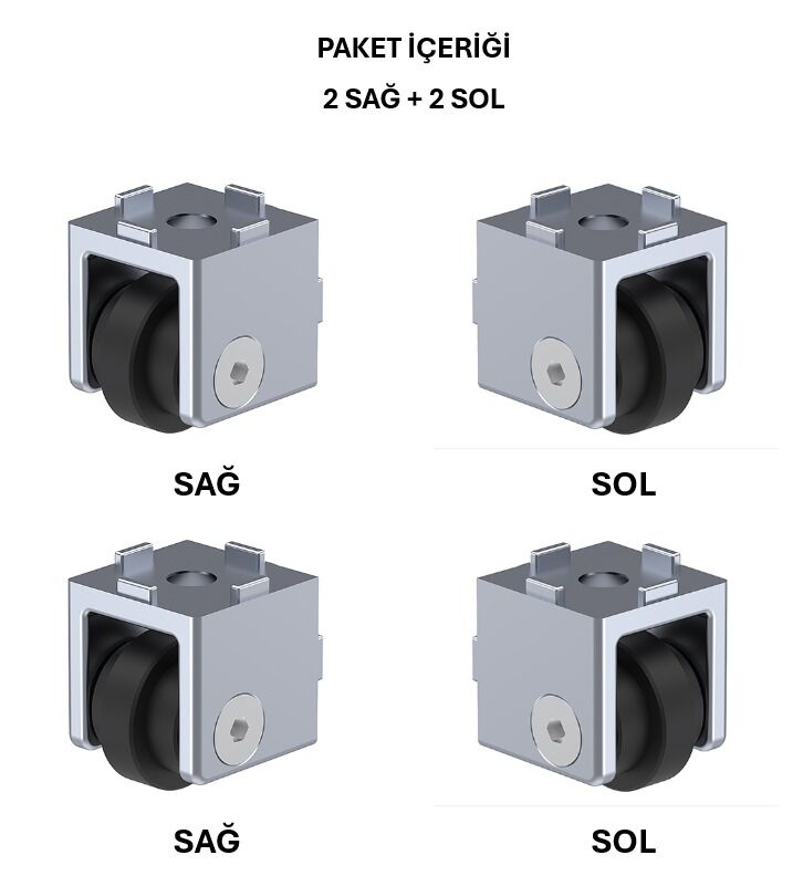 Kanal Sürgü Seti 40x40 - Kanal 10 SETİ