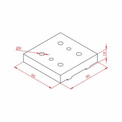 Delik Delme Aparatı  90x90