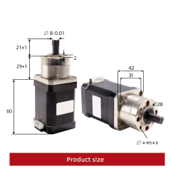 nema17 planet redüktörlü STEP MOTOR 17HS6001-PG5.18-1