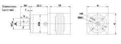 NEMA17 planet redüktörlü Step Motor 1/5
