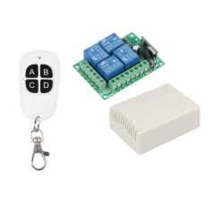 4 Kanal 12V Uzaktan Kumandalı RF Alıcı Verici Modülü