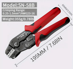0.25-1.5MM Kablo Pabuç Sıkma Pensesi  SN-58B