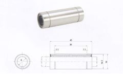 LM08 LUU uzun lineer rulman