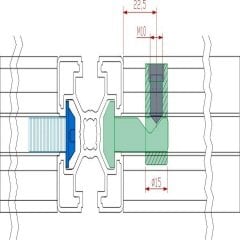 40X45 ÇEKTİRME TİP BAĞLANTI DÜZ - KANAL 10