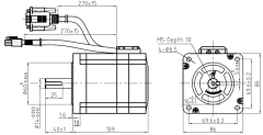 4.5nm enkoderli step motor cs-m23445