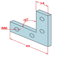 30x30 90° Bağlantı Parçası