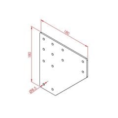 45x90 2 Yönlü Bağlantı Sacı