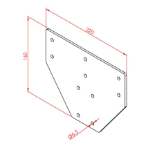 80x80 3 Yönlü Bağlantı Sacı