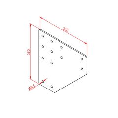 100x100 2 Yönlü Bağlantı Sacı