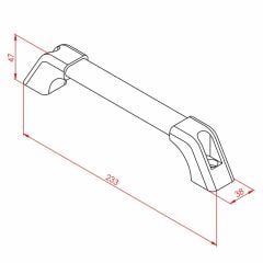 Aluminyum Boru Kulp Oval