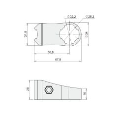 Kulp Oluşturma Bağlantı Parçası DKJ28-A16