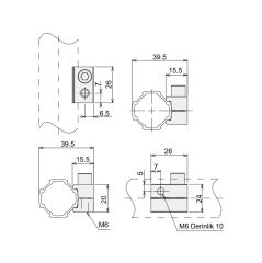 Montaj Bağlantı Parçası 3  DKJ28-A21