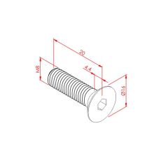 havşa vida galvaniz kaplı