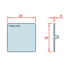 25x25 Profil Kapağı