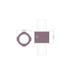 Ø28 x 55 mm Sürgü Parçası - Döner Tip  DKE28-L55Z