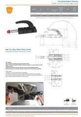 533 Döküm Tabanlı İtme Çekme Toggle Clamp kukamet