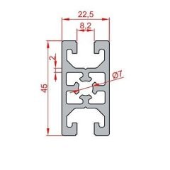 Sigma Profil 22,5x45 Kanal 8  Panel Profili (1 metre)