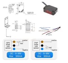 E3Z-D62 PNP Endüstriyel Fotoelektrik Cisim Sensörü