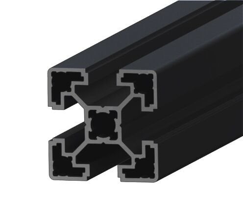 Sigma Profil LIGHT 40x40 Siyah Eloksallı -  Kanal 10-(1metre)