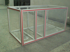 Sigma Profil LIGHT 40x40 Siyah Eloksallı -  Kanal 10-(1metre)