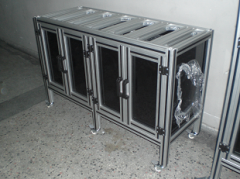 Sigma Profil LIGHT 40x40 Siyah Eloksallı -  Kanal 10-(1metre)
