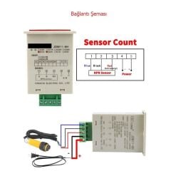 Dijital Ac/Dc 12-24V Fotoelektrik Parça Adet Sayıcı-Sayaç JDM11-6H