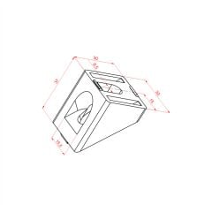 30X30 45° DERECELİ Köşe Bağlantı