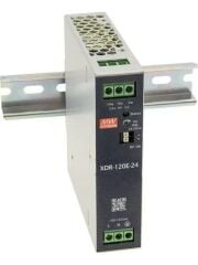 24 volt  XDR-120E-24 DC 5A ray tipi mean well Güç Kaynağı
