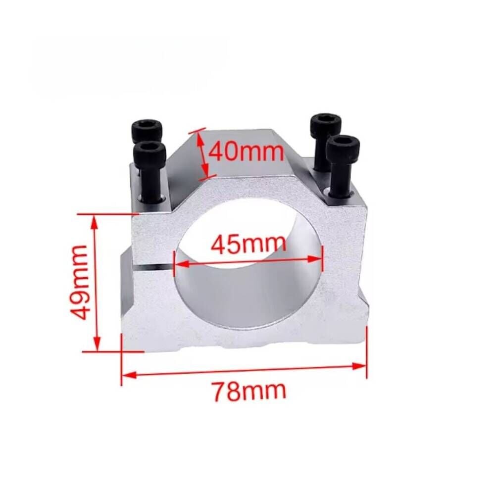 Alüminyum 45mm Spindle Motor Tutucu Holder