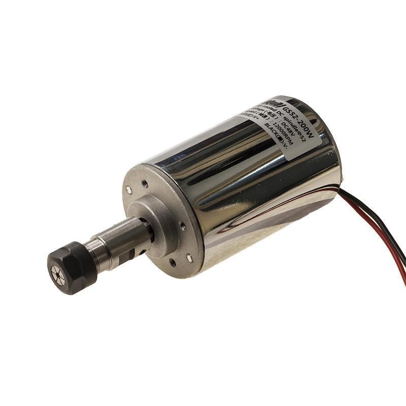 200W 12-48V mini CNC Spindle Motoru +kapak