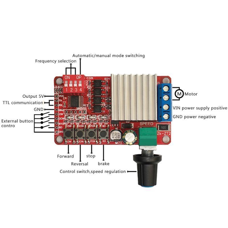 Hız ve Yön Kontrol 5A Dc Motor Sürücü 5-26V