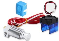3D Yazıcı Fanlı J-Head E3D V6 Metal Extruder 1.75mm 0.4mm -D1
